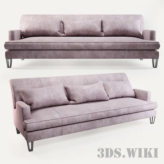 furniture - Almandine sofa by Baker 3D Model