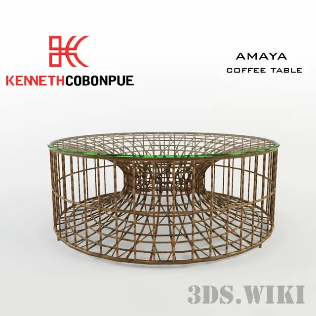furniture - Amaya Center Table - Kenneth Cobonpue 3D Model