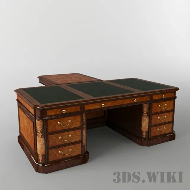 furniture - Ambassador Office Desk 3D Model