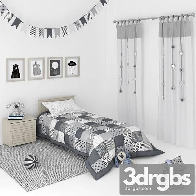 Furniture and Accessories for Children 1 3D Model Free