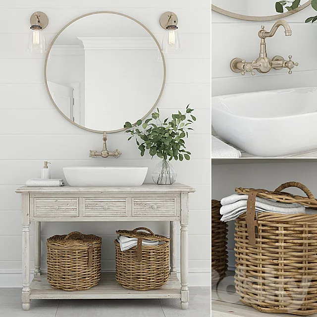 Furniture and decor for bathrooms 10 3DModel