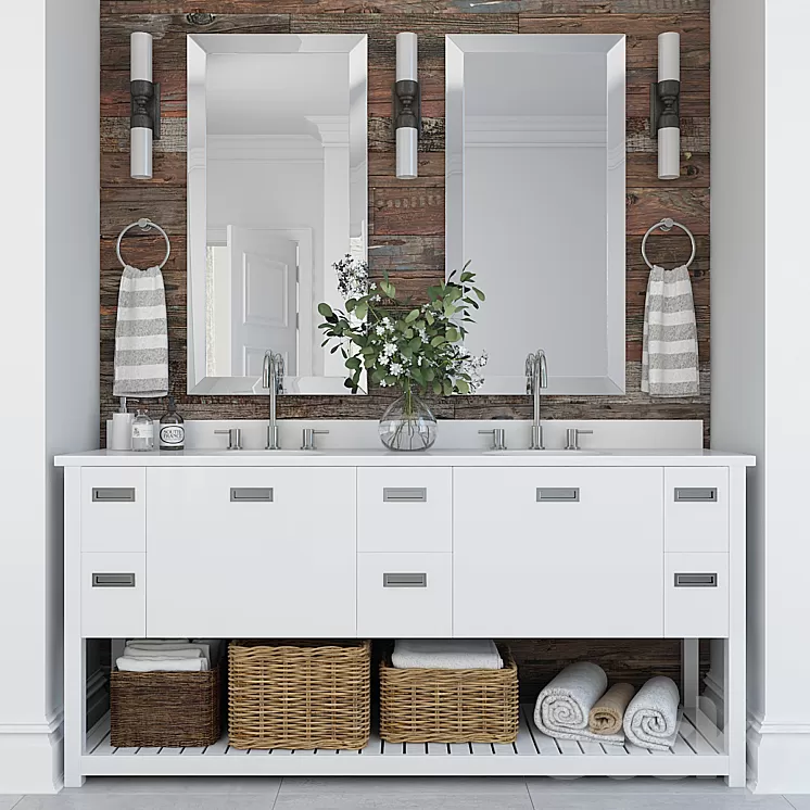 Furniture and decor for bathrooms 11 3D Model