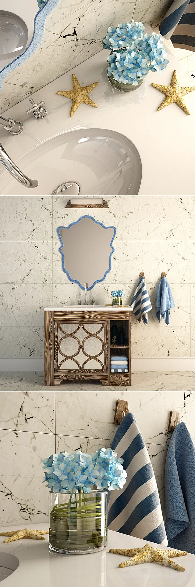 Furniture and decor for bathrooms 3DModel