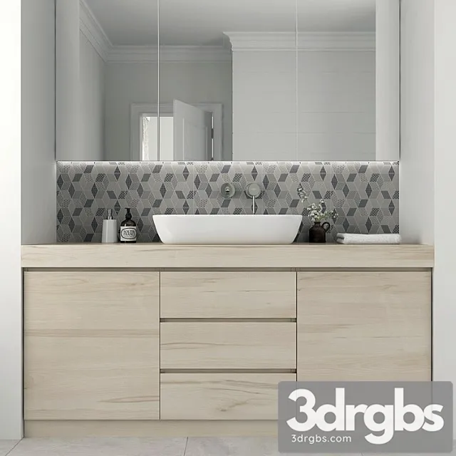 Furniture and Decor For Bathrooms 5 3D Model Free