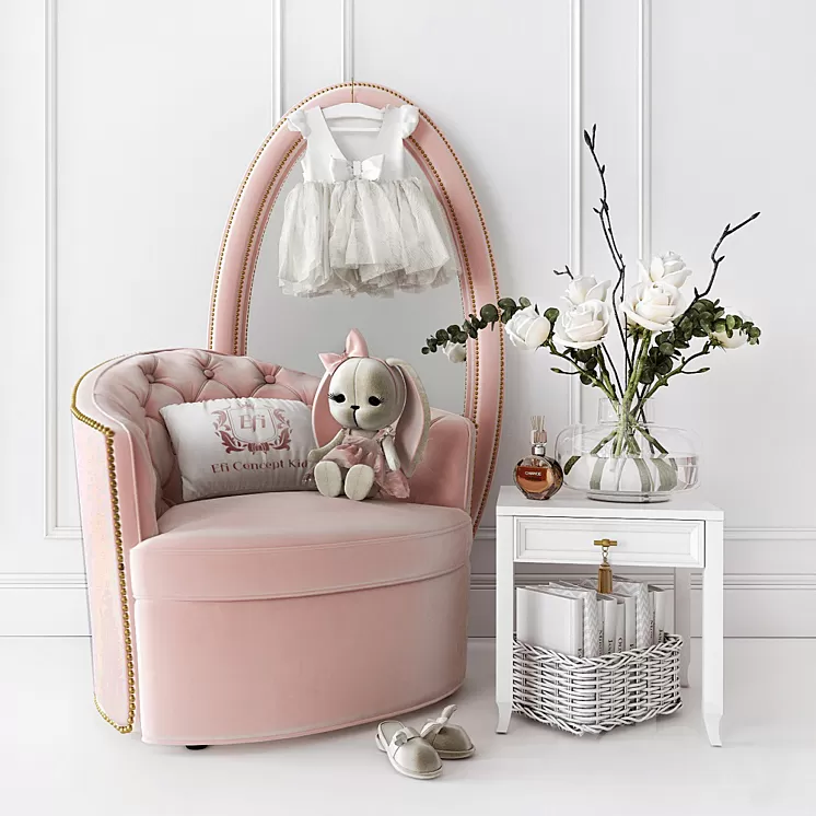 Furniture and decor for children's design 3D Model
