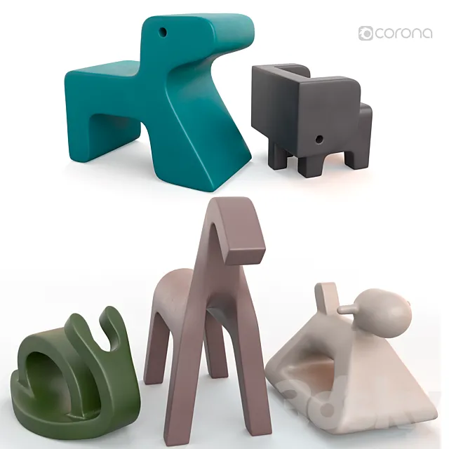 Furniture and toys for the children's room 3D Model