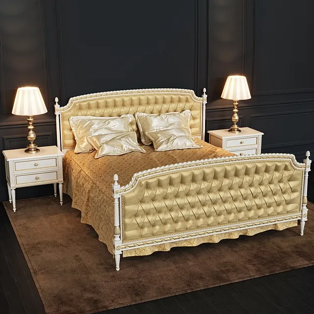 furniture - Angelo Cappellini Salerieri bedroom 0701 3D Model