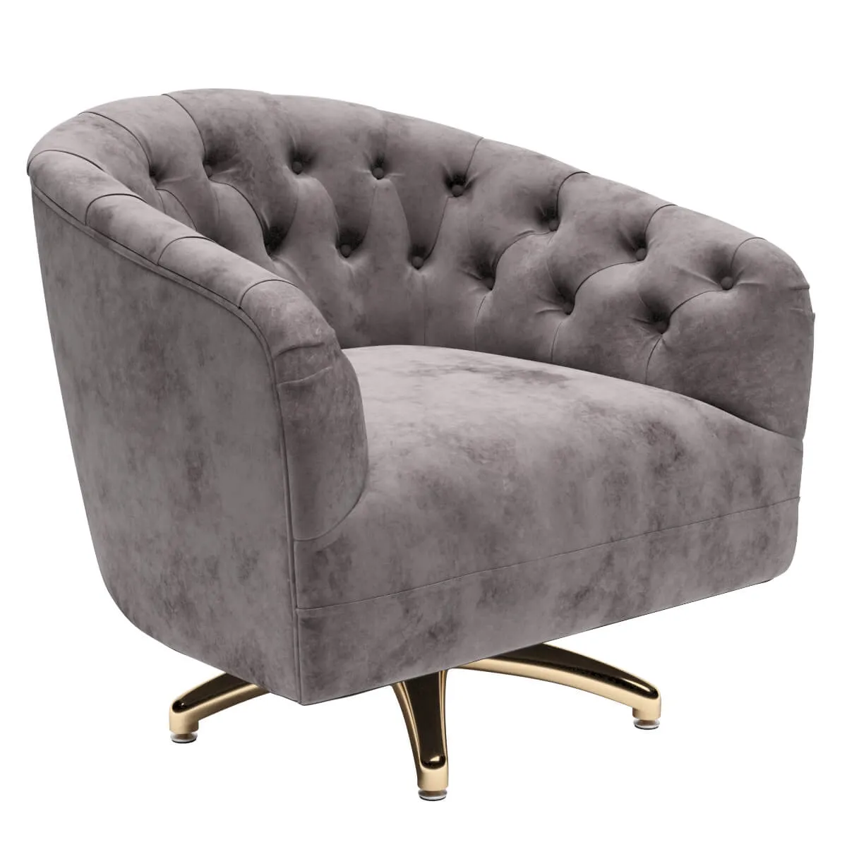furniture - Anselle Swivel Armchair 3D Model