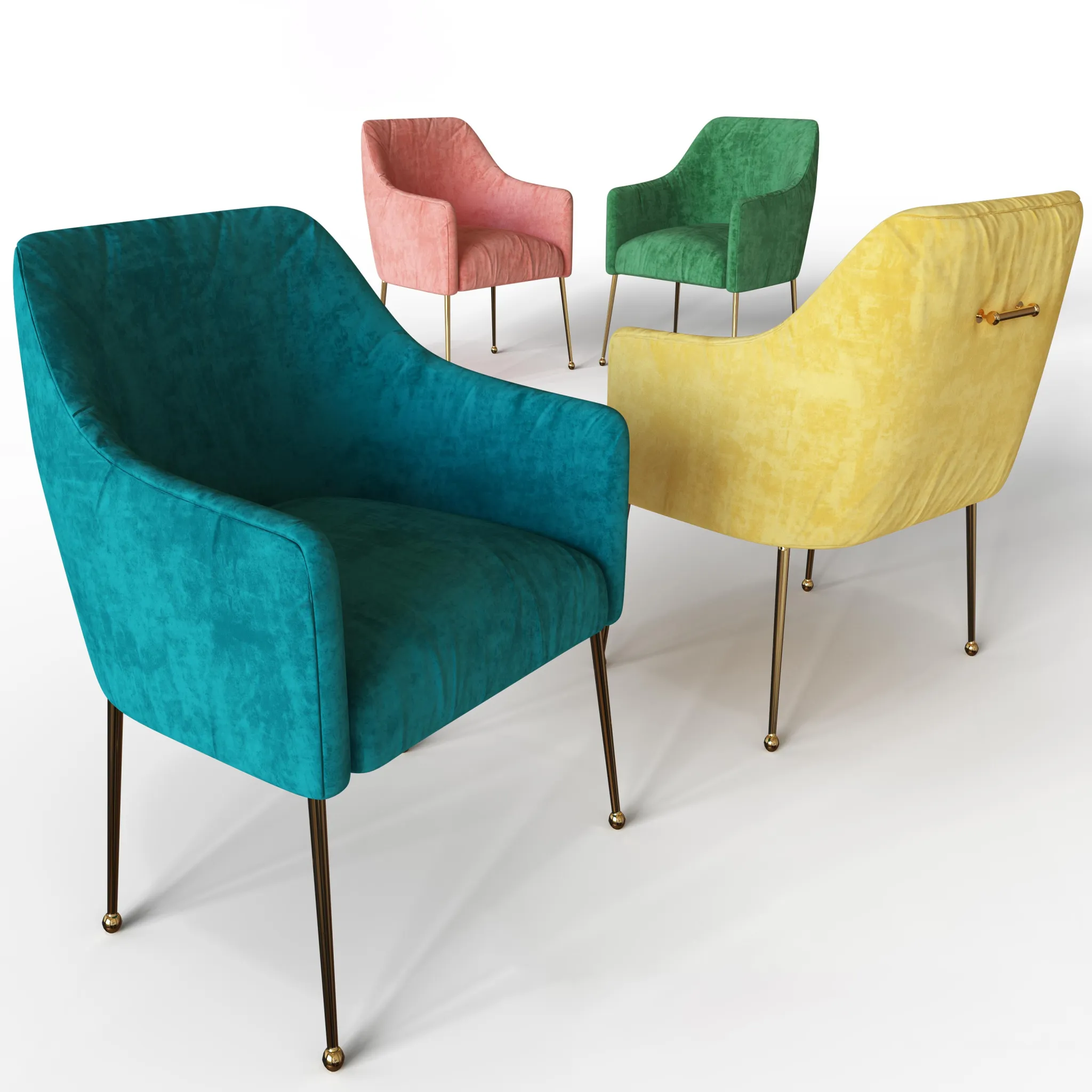 furniture - Anthropologie Elowen Armchair 3D Model