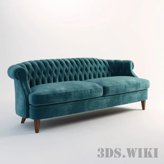 furniture - Antique Sofa 3D Model
