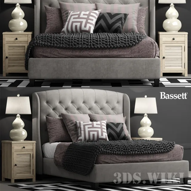 furniture - Arched  bed by Bassett 3D Model
