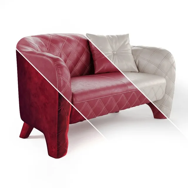 furniture - Ardoni Alicante  sofa 3D Model