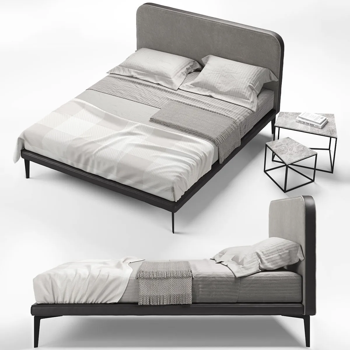 furniture - Arflex Suite Bed 3D Model