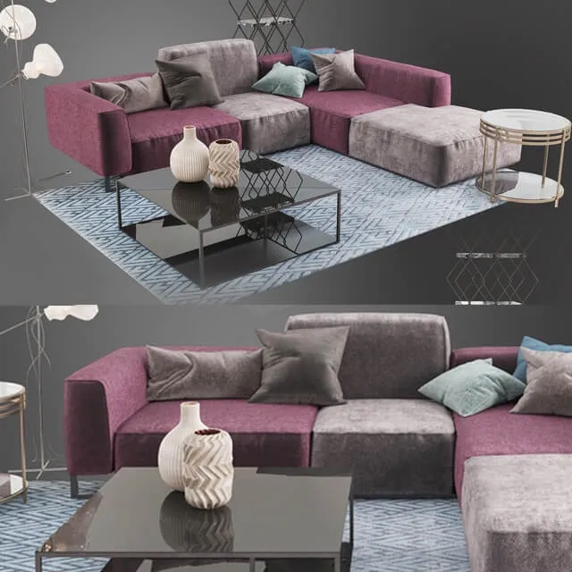 furniture - Arketipo Inkas sofa 3D Model