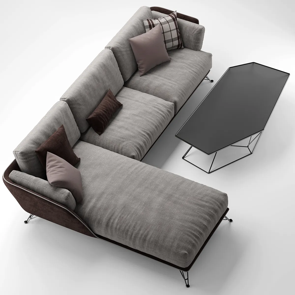 furniture - Arketipo morrison sofa 2 3D Model