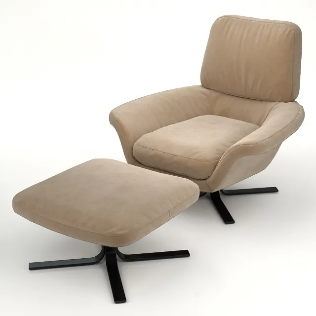 furniture - Armchair and Blake Soft chair from Minotti 3D Model