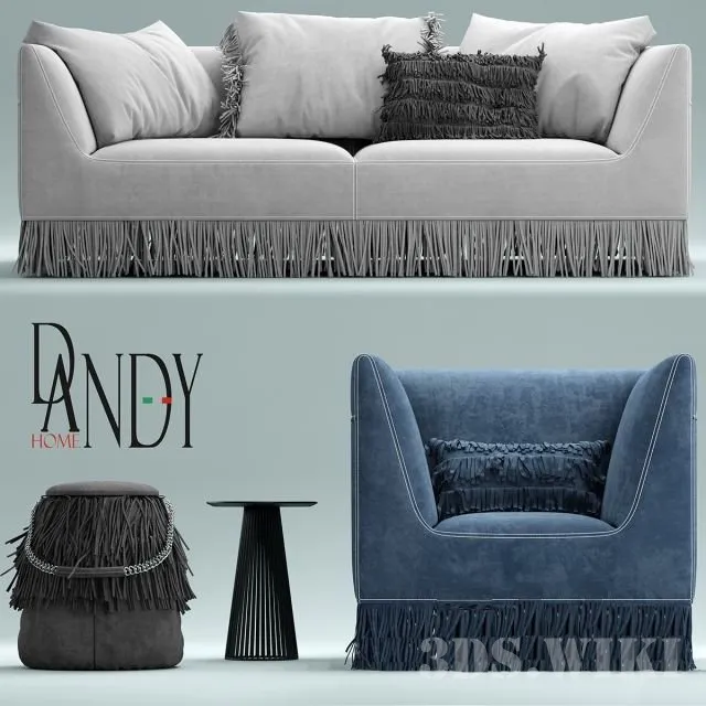 furniture - Armchair and Sofa Gamma Marilyn armchair 3D Model