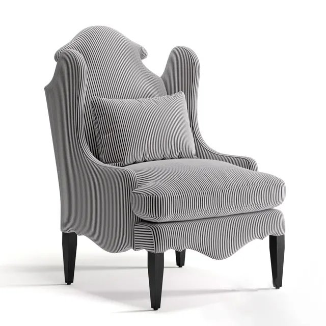 furniture - Armchair Andrew Martin Blair 3D Model