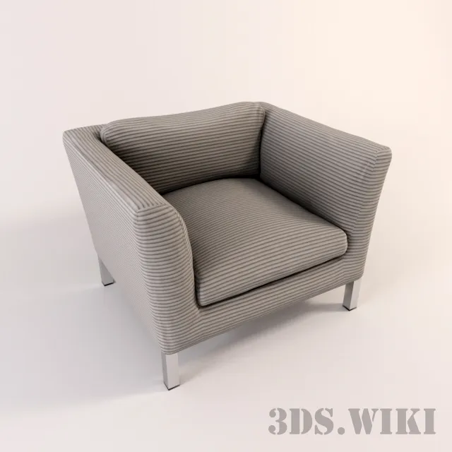furniture - Armchair Armani Casa Tristano 3D Model