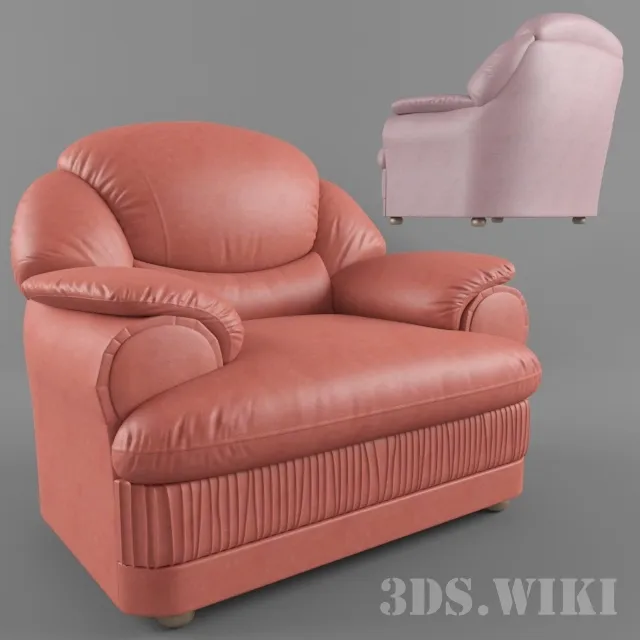 furniture - Armchair Baron 3D Model