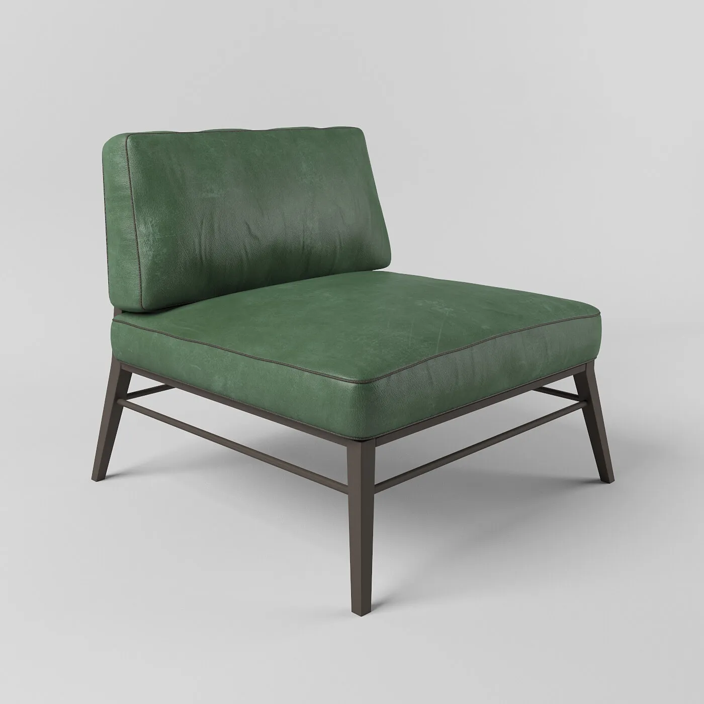 furniture - Armchair Baxter Godard Wood 3D Model