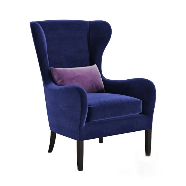 furniture - Armchair Brookline WingChair 3D Model