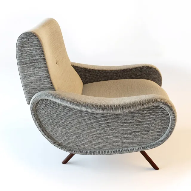 furniture - Armchair by Marco Zanuso 3D Model