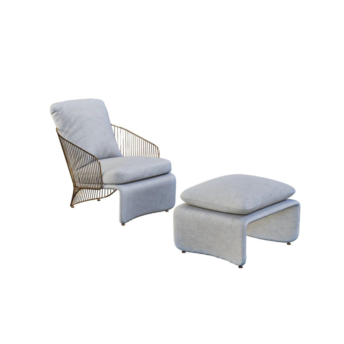 furniture - Armchair Colette 3D Model