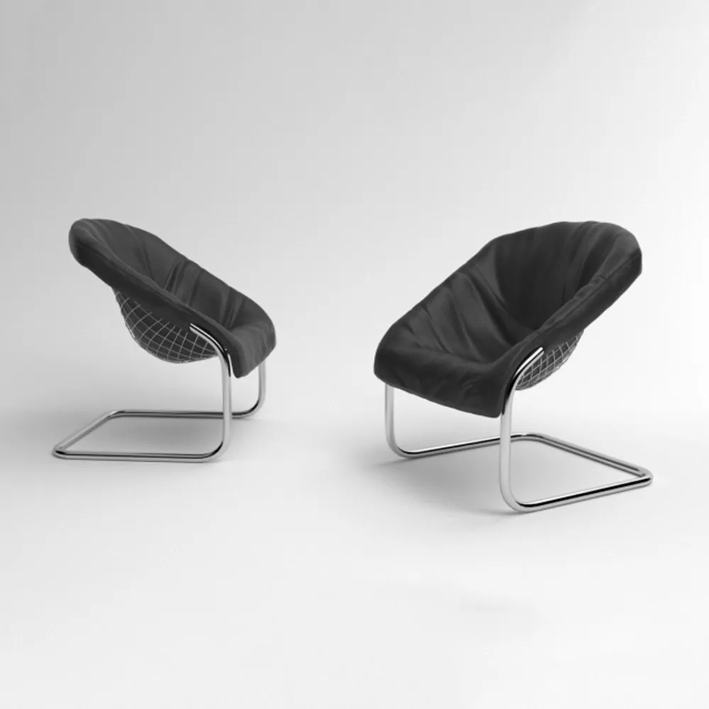 furniture - Armchair Cortina by Minotti 3D Model