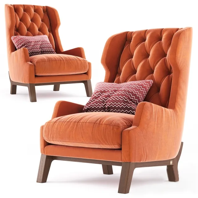 furniture - Armchair David Mobilidea 3D Model