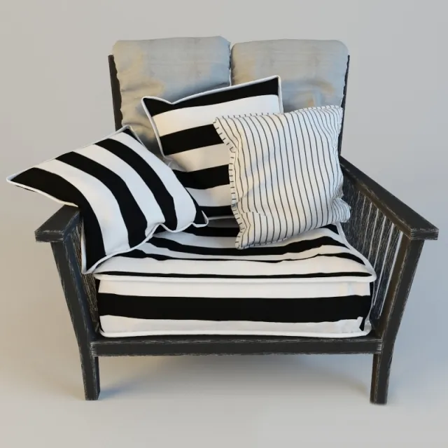 furniture - Armchair David Mobilidea 65 3D Model