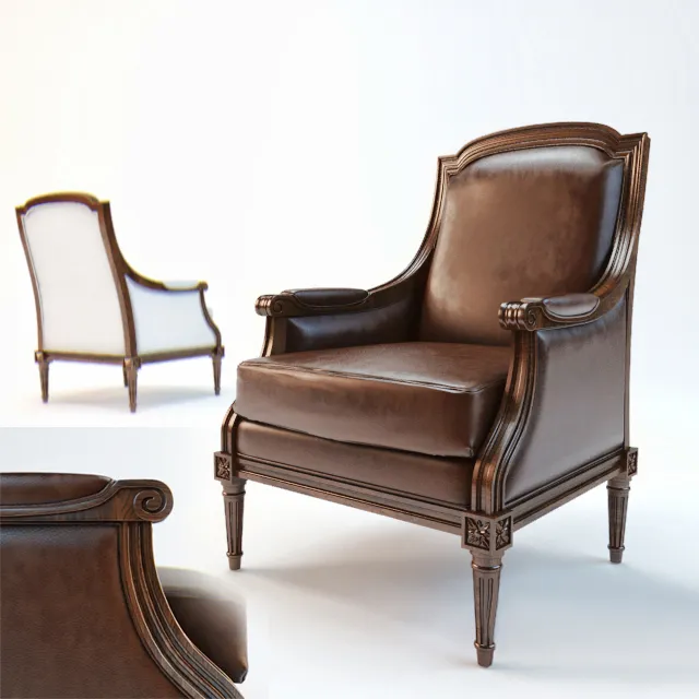 furniture - Armchair Eichholtz Castelle 03 3D Model