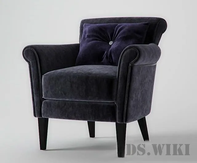 furniture - Armchair Eichholtz  Club Denver 3D Model