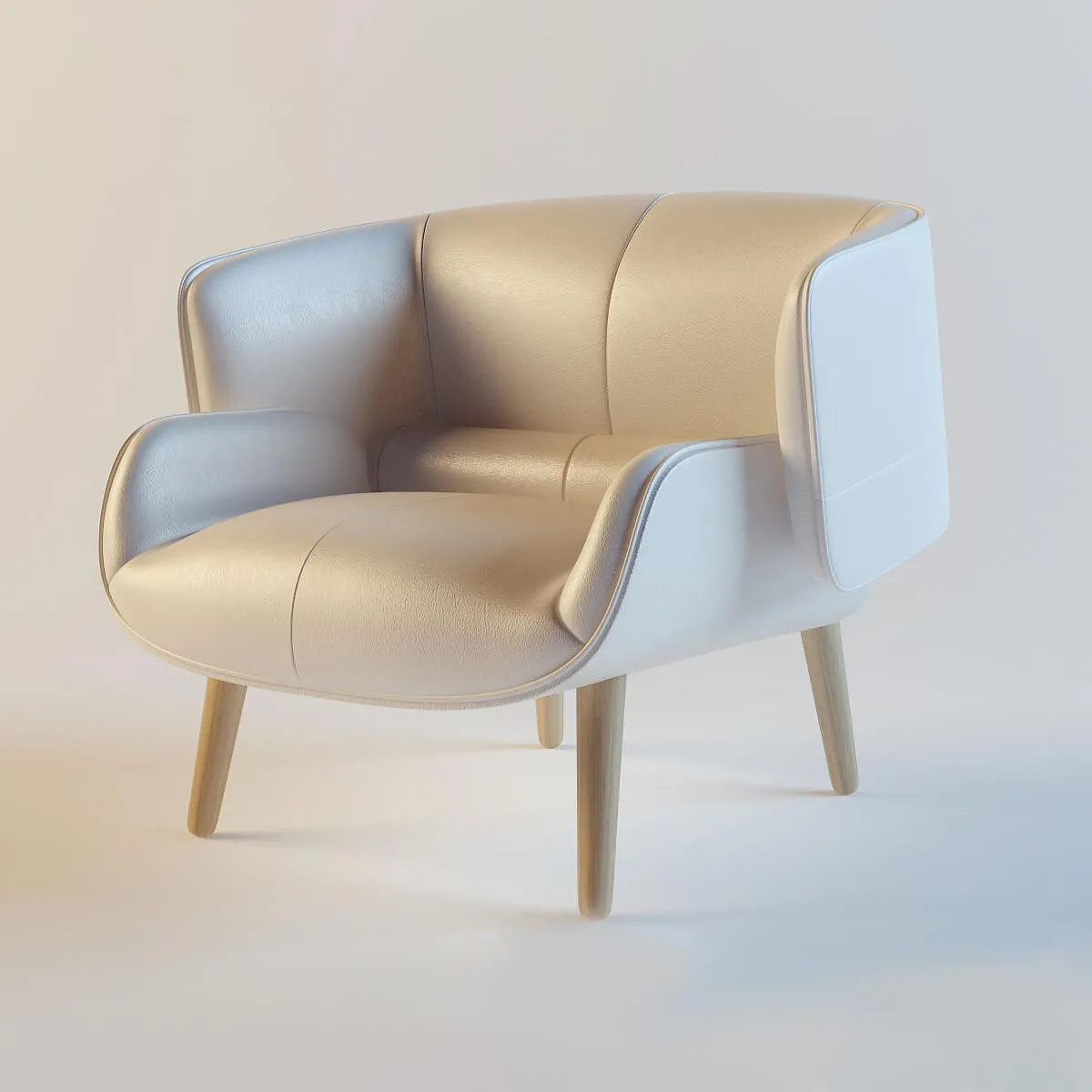 furniture - Armchair Fusion 08 3D Model