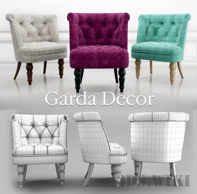 furniture - Armchair Garda Decor 3D Model