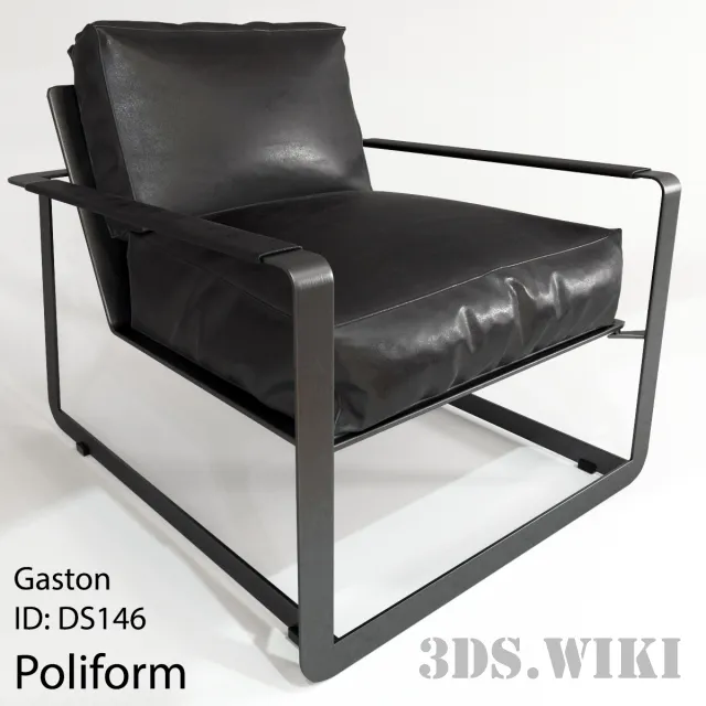 furniture - Armchair GASTON By Poliform 3D Model