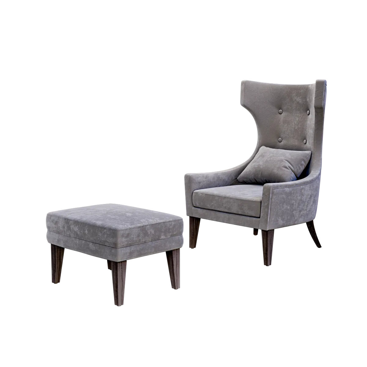 furniture - Armchair Hamilton Conte Ursula 3D Model