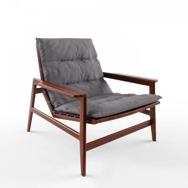 furniture - Armchair Ipanema by Poliform 3D Model