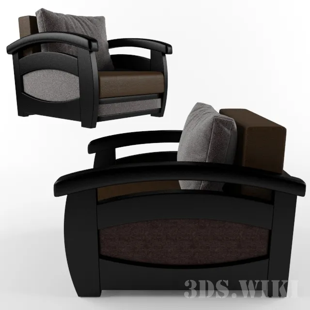furniture - Armchair is Prague 3D Model