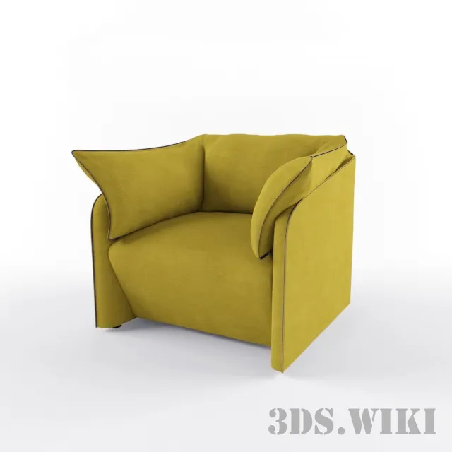 furniture - Armchair La Mise 3D Model