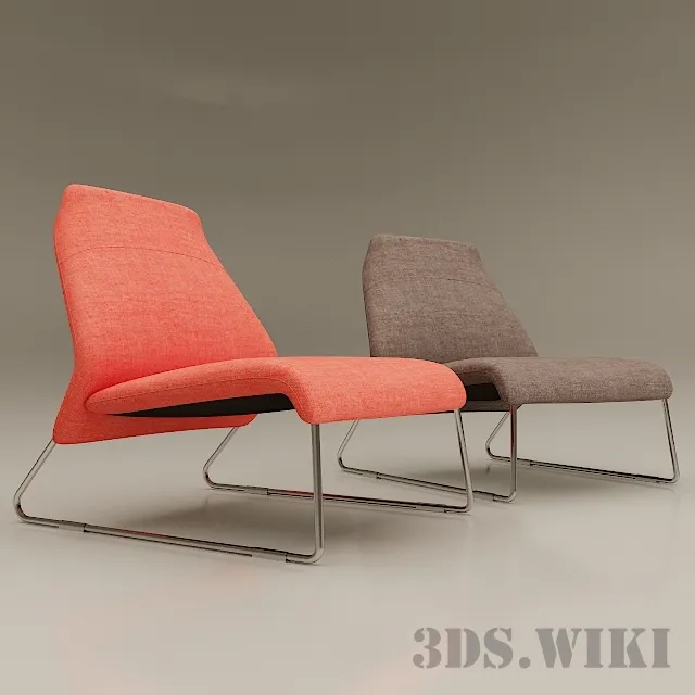 furniture - Armchair Lazy B&B 3D Model