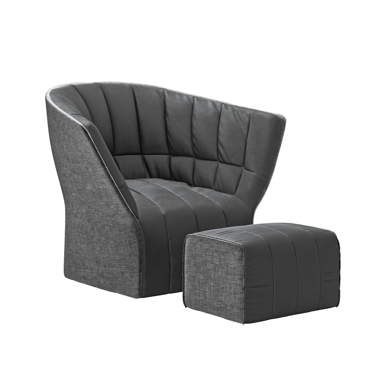 furniture - Armchair Ligne Roset Moel 3 3D Model