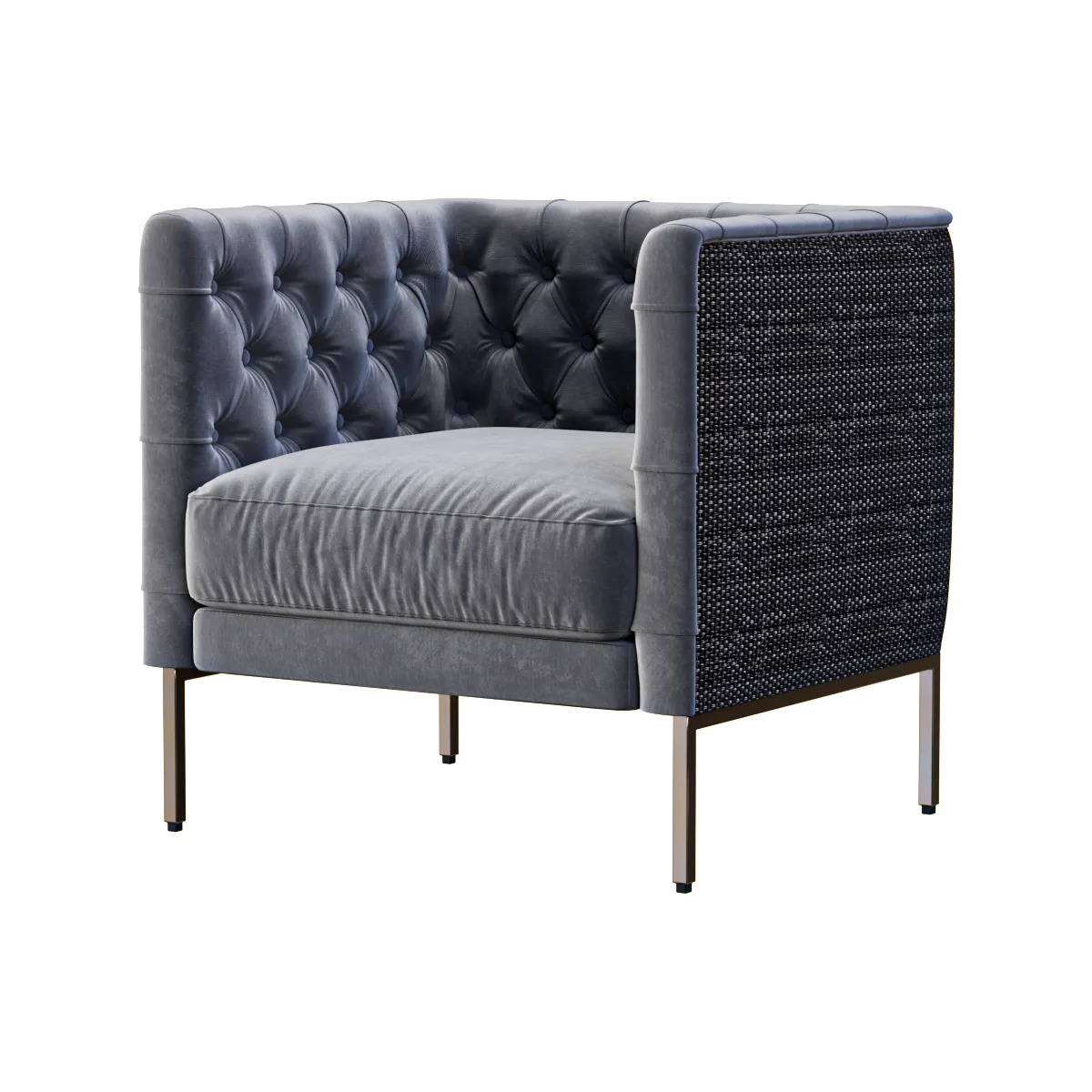 furniture - Armchair Lipp Rattan 3D Model