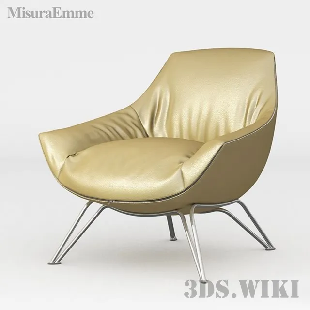 furniture - Armchair MisuraEmme Florentia 3D Model