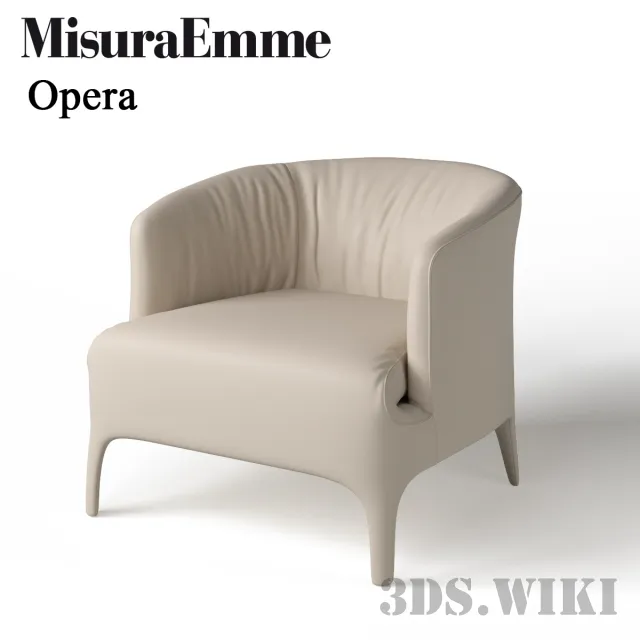 furniture - Armchair Misure Emme Opera 3D Model