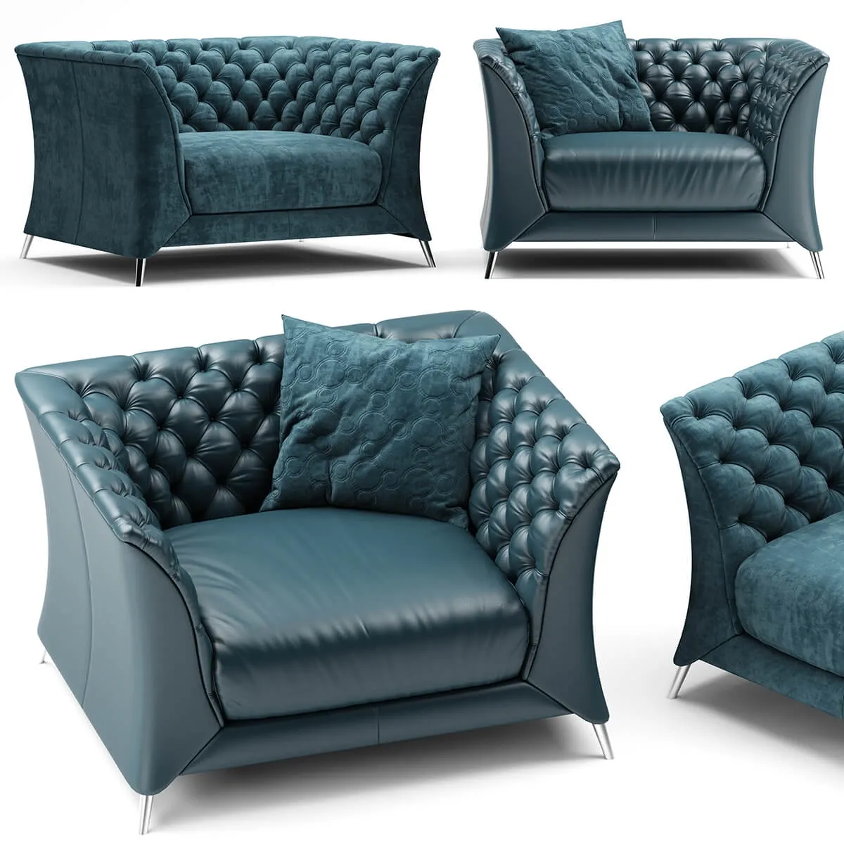 furniture - Armchair natuzzi La Scala 3D Model