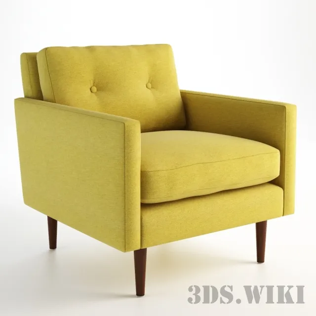 furniture - Armchair NEW YORK 602.015 3D Model