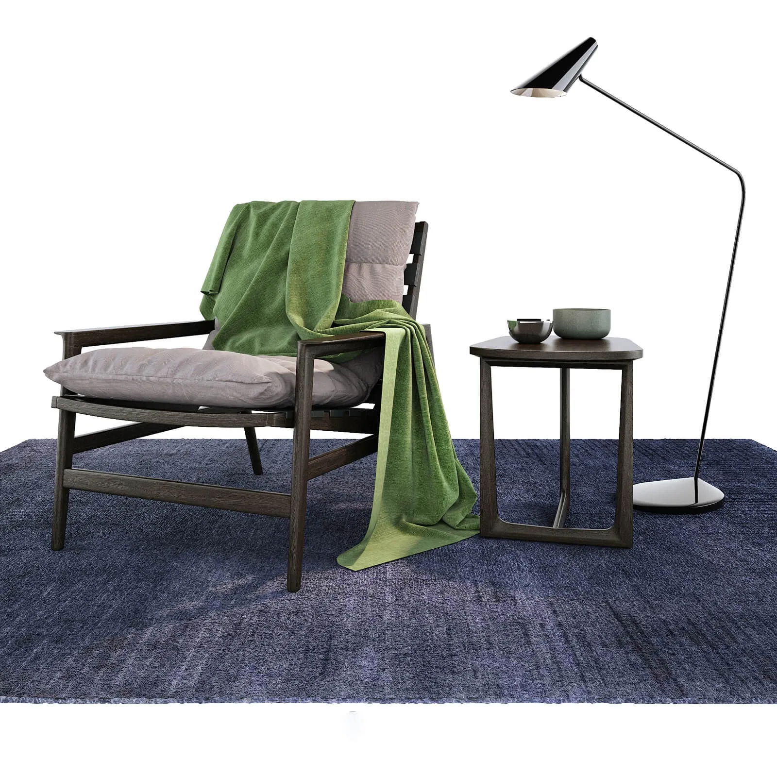 furniture - Armchair Poliform Ipanema 3D Model