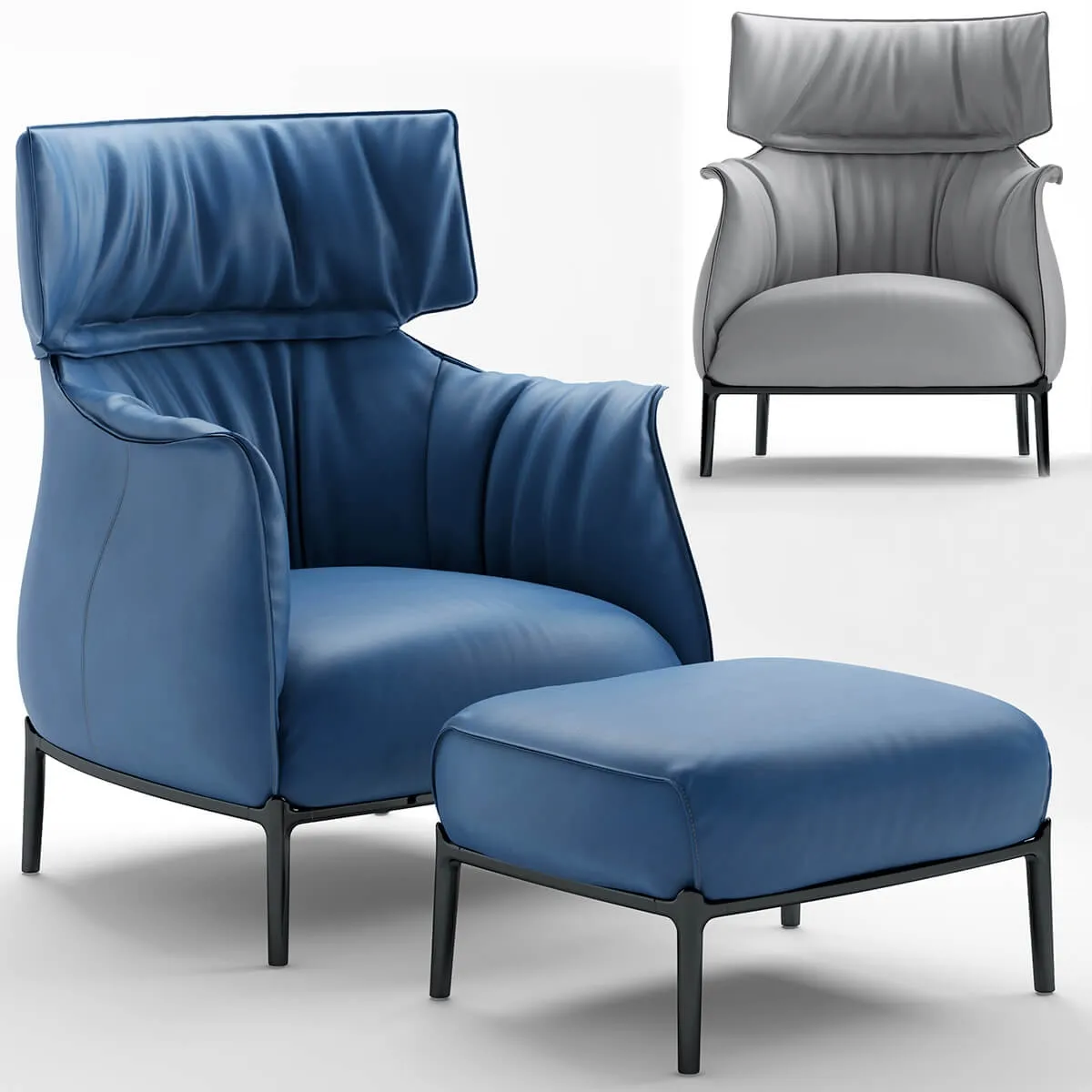 furniture - Armchair poltrona frau archibald 1 3D Model