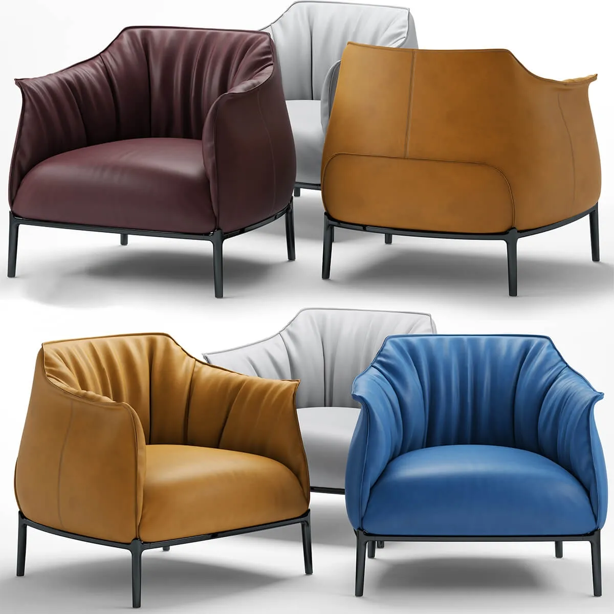 furniture - Armchair poltrona frau archibald 3 3D Model